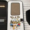 Custom RV Decal -Personalized Anniversary Wedding Camping Gifts For Campers, Husband And Wife, Him And Her, Dog Cat Lovers, Dog Dad And Mom - Adventure Together