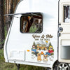 Custom RV Decal -Personalized Anniversary Wedding Camping Gifts For Campers, Husband And Wife, Him And Her, Dog Cat Lovers, Dog Dad And Mom - Adventure Together