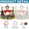 Custom Photo Dad Bod Belly Squishy Acrylic Keychain - Personalized Funny Gifts For Dad, Grandpa - Powered By Snacks