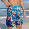 Custom Photo Tropical Hawaiian Aloha Men Beach Shorts - Personalized Summer Vacation And Travel Gifts For Dog Cat Lovers, Dog Dad And Mom, Cat Owners - Paws And Sunshine