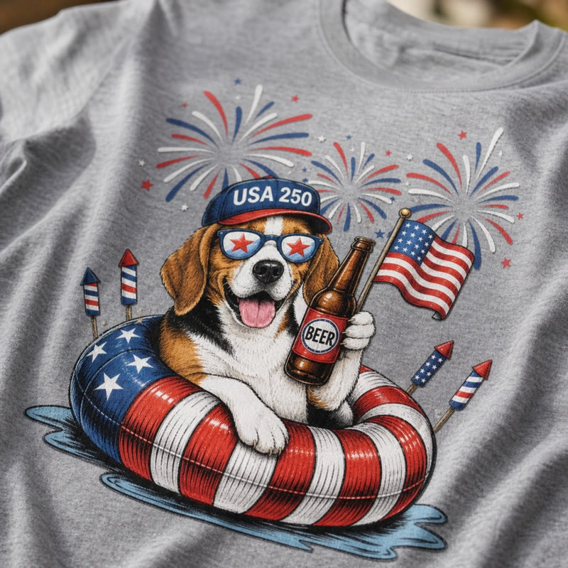 Custom Photo T-shirt, Hoodie - Personalized America 250th Anniversary Gifts For Dog Cat Lovers, Dog Dad And Mom, Cat Owners, Pet Owners - Paws Make Life Better
