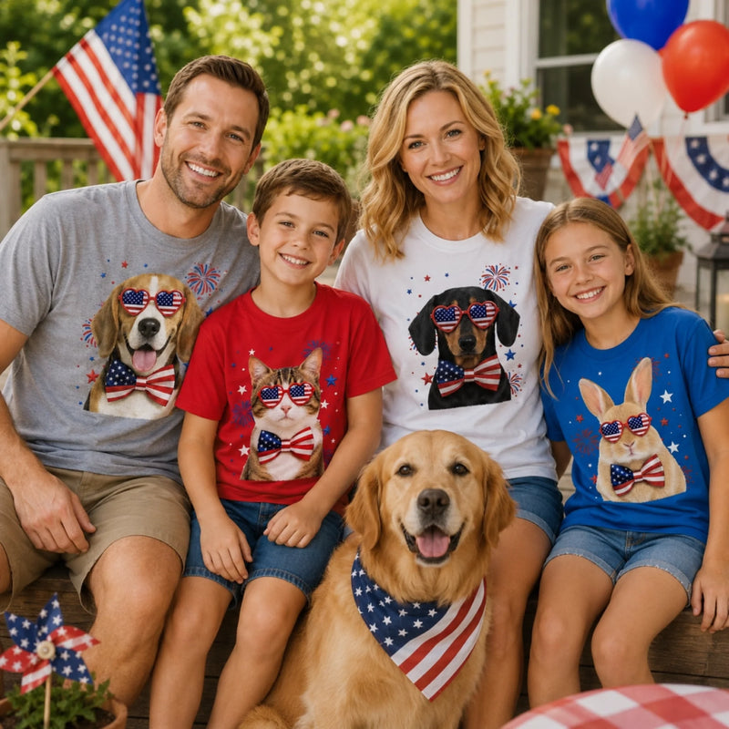 Custom Photo T-shirt, Hoodie - Personalized America 250th Anniversary Gifts For Dog Cat Lovers, Dog Dad And Mom, Cat Owners, Pet Owners - The Best Things In Life Have Paws