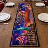 Custom Table Runner - Personalized America 250th Anniversary Gifts For Mom, Dad, Brother, Sister, Kids - Hearts Full Of Pride