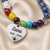 Custom Rainbow Bridge Bracelet - Personalized Pet Memorial Sympathy Gifts For Loss Of Dog - Love Lives On