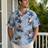 Custom Photo Dog Vibes And Beach Tides - Dog & Cat Personalized Custom Unisex Tropical Hawaiian Aloha Shirt - Summer Vacation Gift, Gift For Pet Owners, Pet Lovers