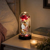 Custom Photo Light Up Eternal Rose In Glass Dome -  Personalized Anniversary Wedding Gifts For Husband And Wife, Him And Her - You Light Up My World