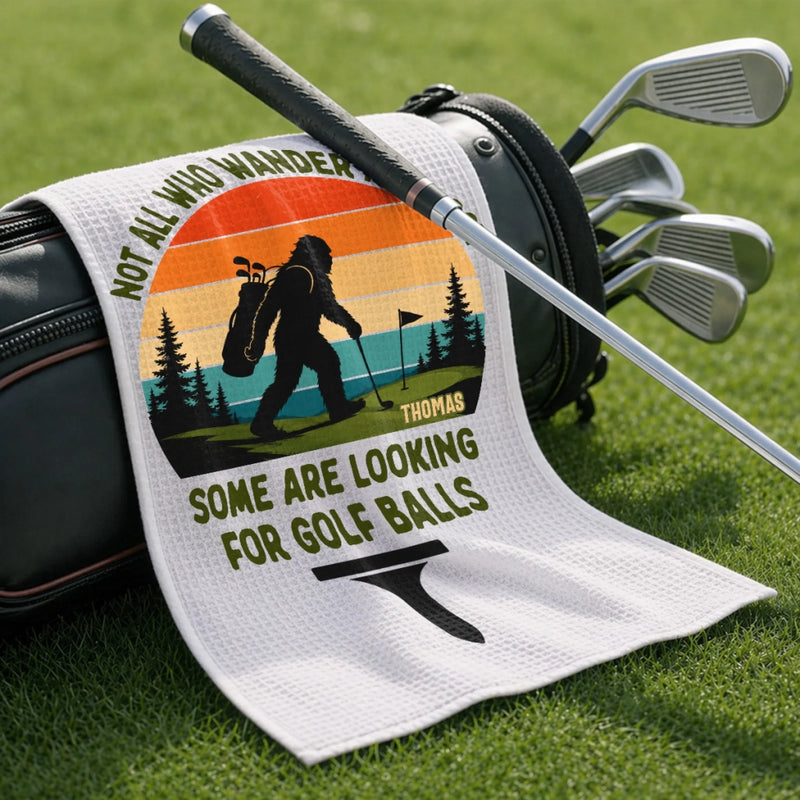 Custom Golf Towel - Personalized Birthday Gifts For Golf Lovers, Sports Fans, Sports Lovers - Swing Relax Repeat