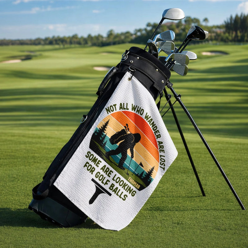 Custom Golf Towel - Personalized Birthday Gifts For Golf Lovers, Sports Fans, Sports Lovers - Swing Relax Repeat