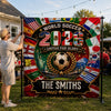 Custom World Football Backdrop - Personalized Birthday Gifts For Football Lovers, Sports Fans, Sports Lovers - United For Global Soccer Glory