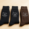 Custom Embroidered Socks - Personalized Groomsmen Proposal Wedding Gifts For Groomsmen - The Groomsmen Crew