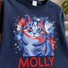 Custom Photo T-shirt, Hoodie - Personalized America 250th Anniversary Gifts For Dog Cat Lovers, Dog Dad And Mom, Cat Owners - Stars Stripes And Paws