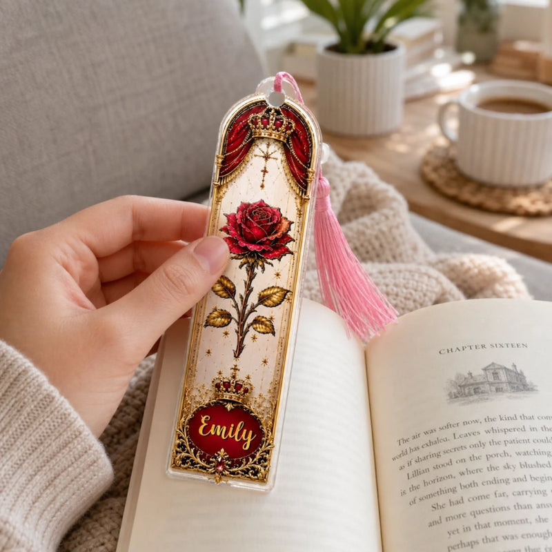 Custom Acrylic Bookmark - Personalized Bookish Gifts For Book Lovers, Bookworms, Readers - Every Page A New Beginning