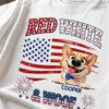 Custom Unisex T-shirt, Premium T-shirt, Hoodie - Personalized 4th Of July Gifts For Dog Lovers, Dog Dad And Mom - America’s Furry Patriot