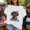 Custom Photo T-shirt, Hoodie - Personalized America 250th Anniversary Gifts For Dog Cat Lovers, Dog Dad And Mom, Cat Owners, Pet Owners - Home Is Wherever My Pets Are