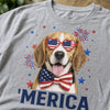 Custom Photo T-shirt, Hoodie - Personalized America 250th Anniversary Gifts For Dog Cat Lovers, Dog Dad And Mom, Cat Owners, Pet Owners - Home Is Wherever My Pets Are