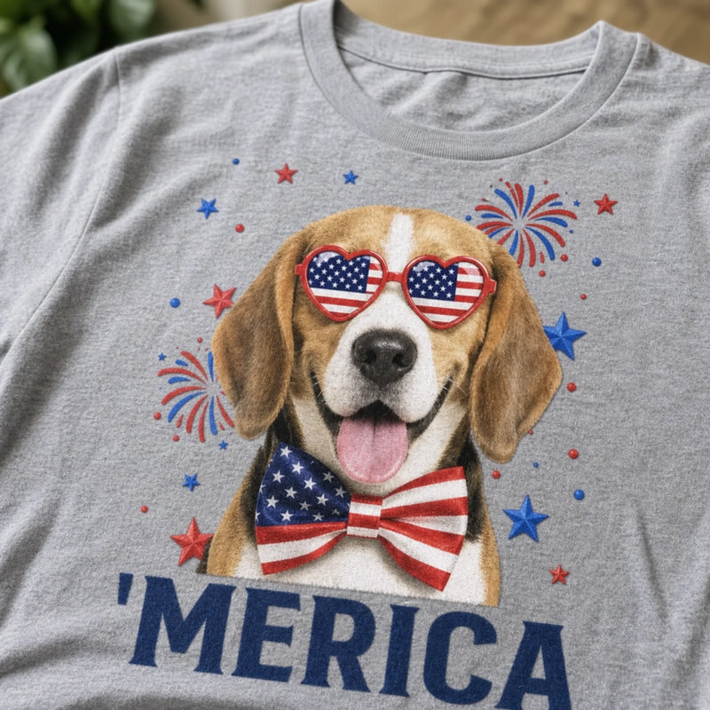 Custom Photo T-shirt, Hoodie - Personalized America 250th Anniversary Gifts For Dog Cat Lovers, Dog Dad And Mom, Cat Owners, Pet Owners - Home Is Wherever My Pets Are