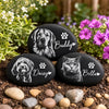 Custom Photo Printed Rock - Personalized Pet Memorial Gifts For Dogs, Cats - Gone But Never Forgotten