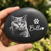 Custom Photo Printed Rock - Personalized Pet Memorial Gifts For Dogs, Cats - Gone But Never Forgotten