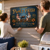 Custom Home Decor Metal Sign - Personalized Summer Vacation And Travel Gifts For Husband And Wife, Him And Her - Our Permanent Summer Escape