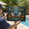 Custom Home Decor Metal Sign - Personalized Summer Vacation And Travel Gifts For Husband And Wife, Him And Her - Our Permanent Summer Escape