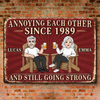 Custom Home Decor Metal Sign - Personalized Anniversary Wedding Gifts For Husband And Wife, Him And Her - Still Crazy In Love