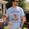 Custom Unisex T-shirt, Premium T-shirt, Hoodie - Personalized America 250th Anniversary Gifts For Dog Lovers, Dog Dad And Mom -  Paws & Freedom