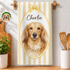 Custom Photo Kitchen Towel - Personalized Birthday Gifts For Dog Cat Lovers, Dog Dad And Mom, Cat Owners - The Cutest Kitchen Helper