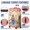 Custom Luggage Cover - Personalized Summer Vacation And Travel Gifts For Women, Besties, Sisters, BFF - Born To Explore