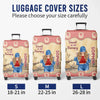 Custom Luggage Cover - Personalized Summer Vacation And Travel Gifts For Women, Besties, Sisters, BFF - Born To Explore