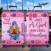 Custom Luggage Cover - Personalized Summer Vacation And Travel Gifts For Women, Besties, Sisters, BFF - Collecting Memories Worldwide
