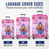 Custom Luggage Cover - Personalized Summer Vacation And Travel Gifts For Women, Besties, Sisters, BFF - Collecting Memories Worldwide