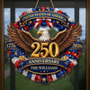 Custom Wood Sign - Personalized America 250th Anniversary Gifts For Mom, Dad, Brother, Sister, Kids - Strength That Stands The Test Of Time