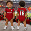 Custom USA 2026 Baby Jersey Bodysuit
 - Personalized Baby Shower, Gender Reveal Gifts For New Moms, New Dads, Soccer Lovers - Future Soccer Star In Training