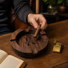 Custom Wood Ashtray - Personalized Birthday Gifts For Men, Dad, Brother, Grandpa, Husband - Built Different
