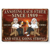 Custom Home Decor Metal Sign - Personalized Anniversary Wedding Gifts For Husband And Wife, Him And Her - Driving Each Other Crazy