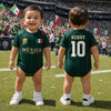 Custom Mexico World Football Baby Jersey Bodysuit
 - Personalized Baby Shower, Gender Reveal Gifts For New Moms, New Dads, Football Lovers - The Team's Youngest MVP