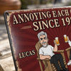 Custom Home Decor Metal Sign - Personalized Anniversary Wedding Gifts For Husband And Wife, Him And Her - Still Crazy In Love