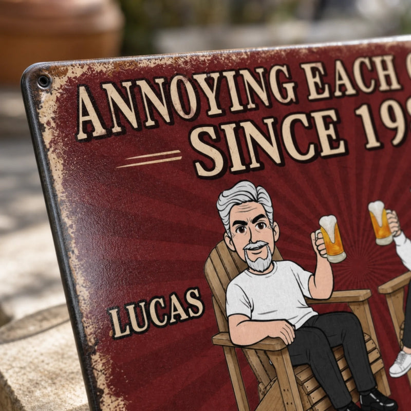 Custom Home Decor Metal Sign - Personalized Anniversary Wedding Gifts For Husband And Wife, Him And Her - Still Crazy In Love