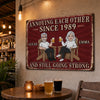Custom Home Decor Metal Sign - Personalized Anniversary Wedding Gifts For Husband And Wife, Him And Her - Still Crazy In Love