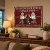 Custom Home Decor Metal Sign - Personalized Anniversary Wedding Gifts For Husband And Wife, Him And Her - Still Crazy In Love
