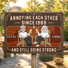 Custom Home Decor Metal Sign - Personalized  Anniversary Wedding Gifts For Husband And Wife, Him And Her - Stuck With You