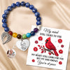 Custom Photo Rainbow Bridge Bracelet - Personalized Memorial Sympathy Gifts For Loss Of Mom, Dad - Loved Remembered Missed