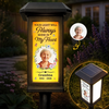 Custom Photo Solar Garden Light - Personalized Memorial Sympathy Gifts For Loss Of Mom, Dad - Always Loved Never Forgotten