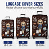 Love Is An Endless Journey - Travel Personalized Custom Luggage Cover - Summer Vacation Gift, Gift For Adventure Travel Lovers