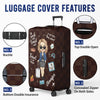 Love Is An Endless Journey - Travel Personalized Custom Luggage Cover - Summer Vacation Gift, Gift For Adventure Travel Lovers