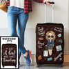 Love Is An Endless Journey - Travel Personalized Custom Luggage Cover - Summer Vacation Gift, Gift For Adventure Travel Lovers