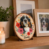 Custom Photo 2-Layered Wooden Plaque - Personalized Birthday Gifts For Dog Cat Lovers, Dog Dad And Mom, Cat Owners - My Sweet Furry Flower Boy
