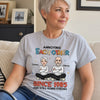 Custom T-shirt, Premium T-shirt, Hoodie - Personalized Anniversary Wedding Gifts For Husband And Wife, Him And Her - Stuck With You Forever, Unfortunately