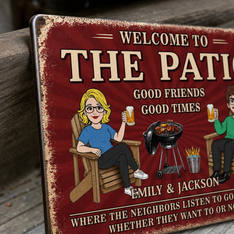 Custom Home Decor Metal Sign - Personalized  Summer Vacation And Travel Gifts For Husband And Wife, Him And Her - Good Times Never Get Old