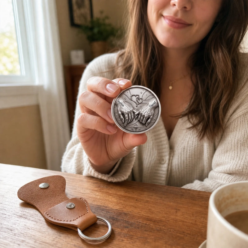 Custom Pocket Hug - Personalized Anniversary Wedding Gifts For Husband And Wife, Him And Her - Husband Life Best Life